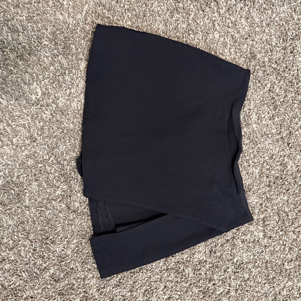 Women's Black Mini Skirt with built in Shorts